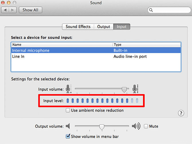 Derretido armario uvas Configuración de micrófono en Mac OS X | OnlineMicTest
