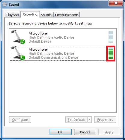 registrazione dei dilemmi in Windows 7
