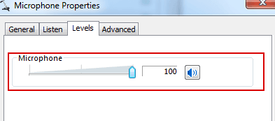 Dragging the volume slider all the way up
