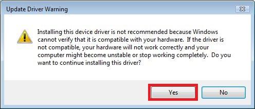 The actually safe warning for updating your driver